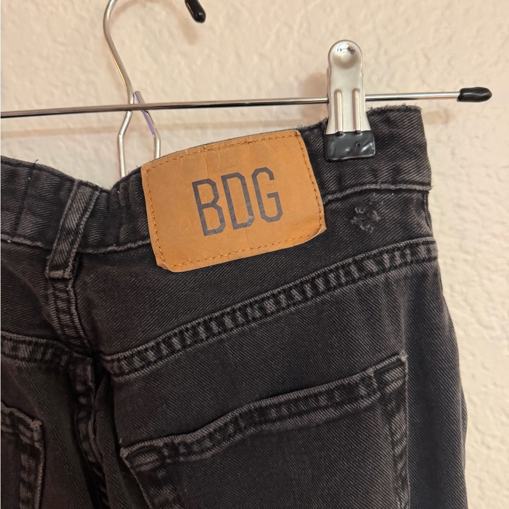 BDG Black Straight-Leg High Rise Jeans